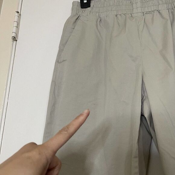 EVERLANE Stone beige pull on cotton khaki chino pants size US 6 - Picture 3 of 6